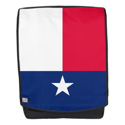 Dynamic Texas State Flag Graphic on a Backpack