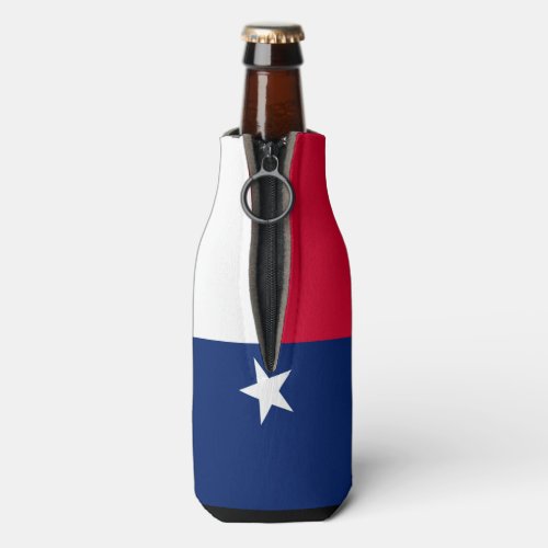 Dynamic Texas State Flag Graphic on a Bottle Cooler