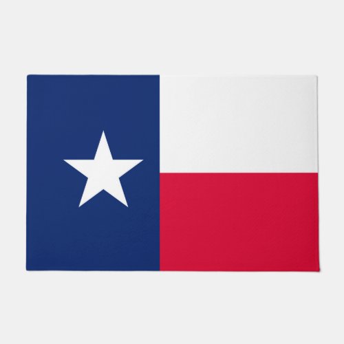 Dynamic Texas State Flag Graphic on a Doormat