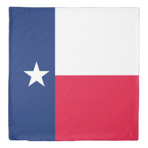 Dynamic Texas State Flag Graphic on a Duvet Cover