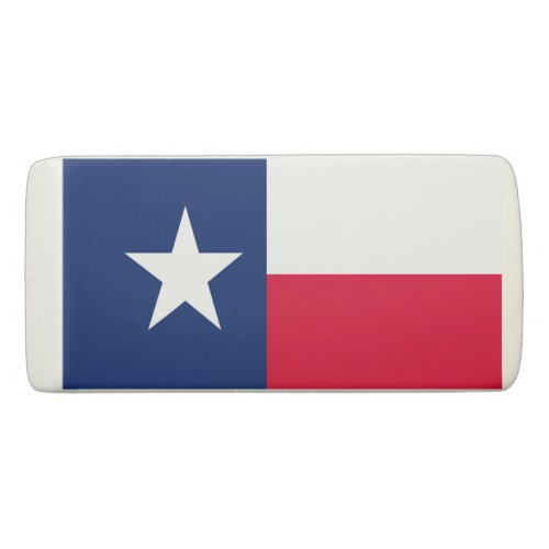 Dynamic Texas State Flag Graphic on a Eraser
