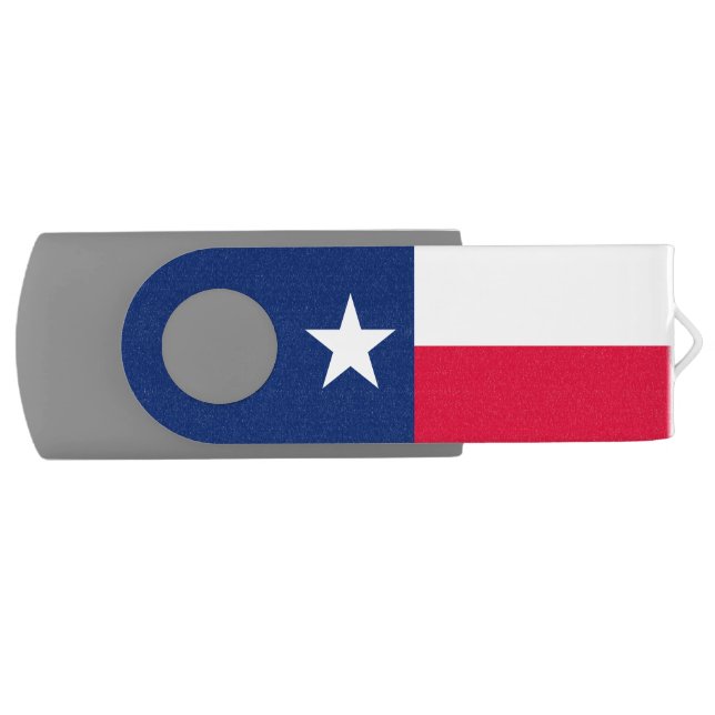 Dynamic Texas State Flag Graphic on a Flash Drive (Front)
