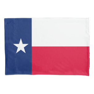 Dynamic Texas State Flag Graphic on a Pillowcase