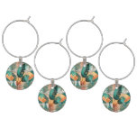 Dynamic tropical wave wine charm