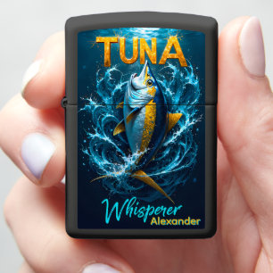 Dynamic Tuna Leap Personalized Fishing Zippo Lighter