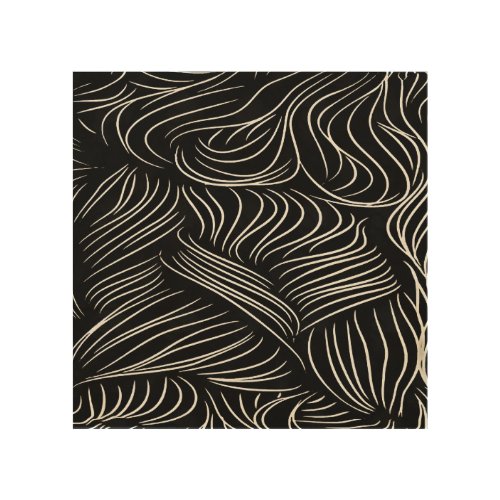 Dynamic Tussled Wavy Lines In White Abstract Art