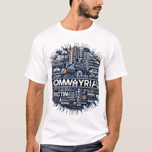 Dynamic Typography Cityscape T_Shirt