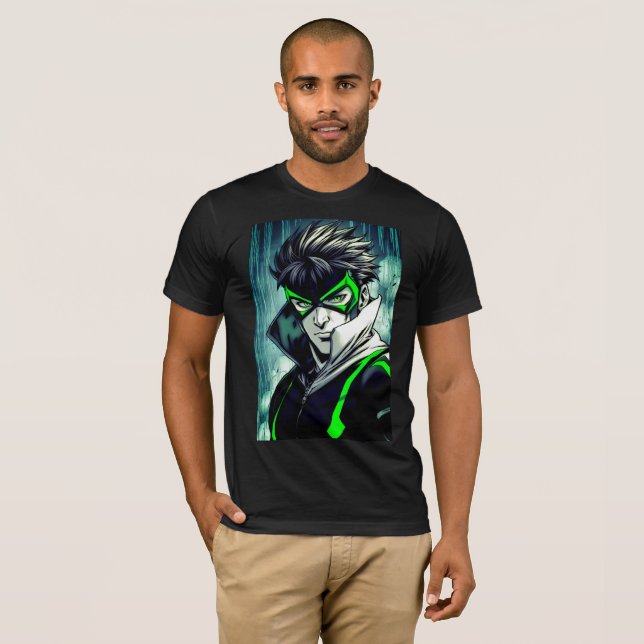 Dynamic Urban Hero Manga T-Shirt (Front Full)