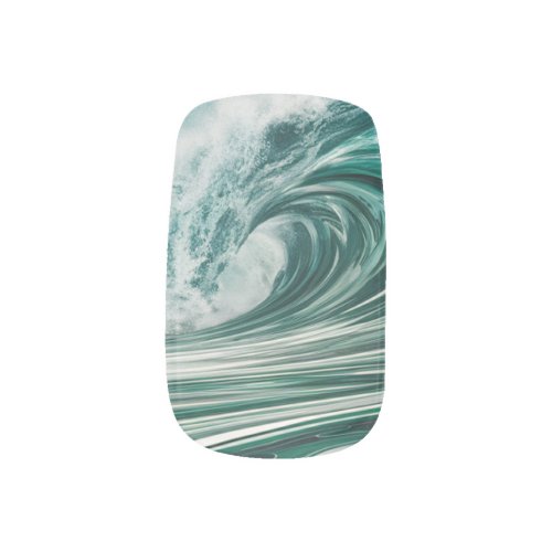 Dynamic Waves Minx Nail Art
