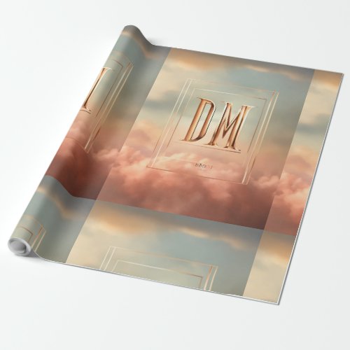 Dynamic Wraps A Seamless Blend of DM Logo Design Wrapping Paper