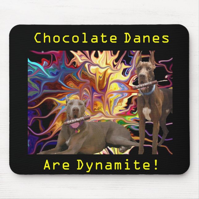 Dynamite Chocolate Dane Brothers Mouse Pad (Front)