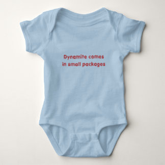 Dynamite comes in small packages baby bodysuit