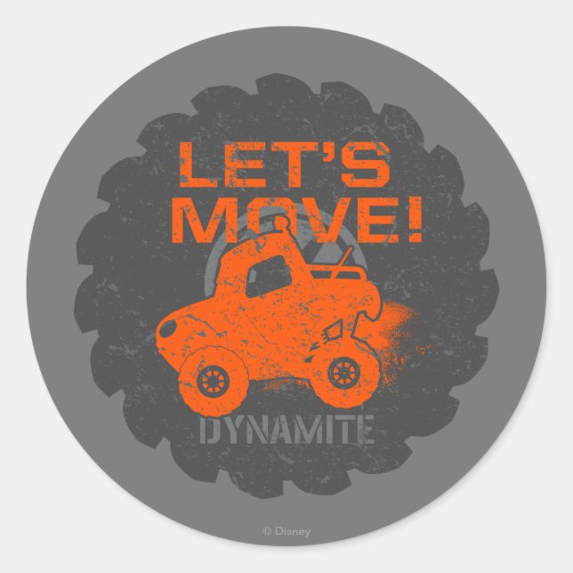 Dynamite Let's Move! Classic Round Sticker (Front)