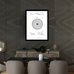 Dynamo electric machine Nikola Tesla patent  Framed Art