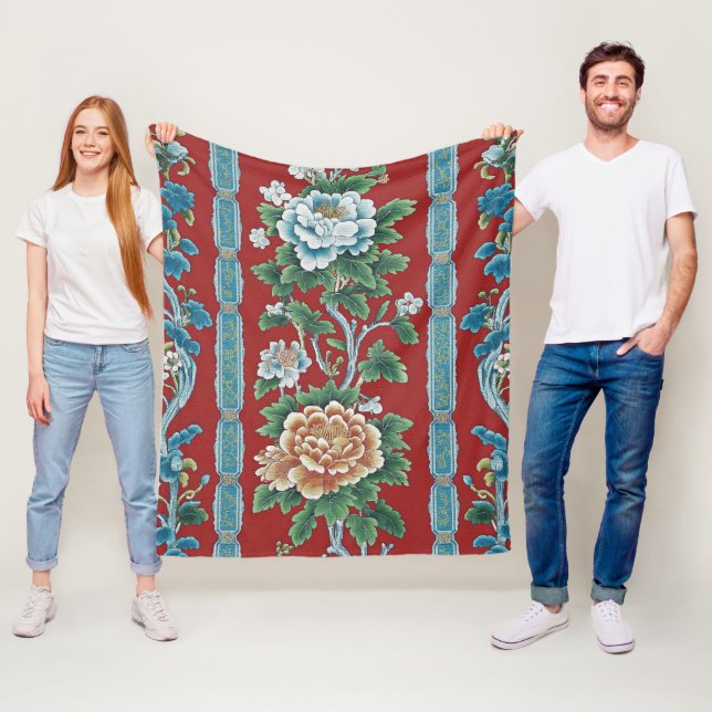 Dynastic Garden Fleece Blanket (In Situ)