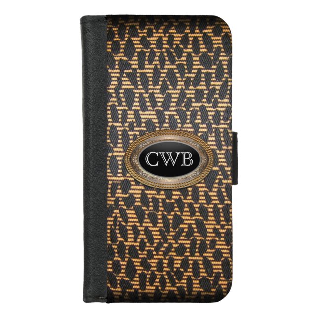 Dynathorn Beautiful Monogram iPhone Wallet Case (Front)