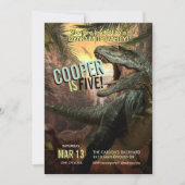 DynoMite T-Rex | Dinosaur Invitation Boys Birthday (Front)