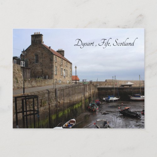Dysart Harbour Fife Coast Scotland Postcard