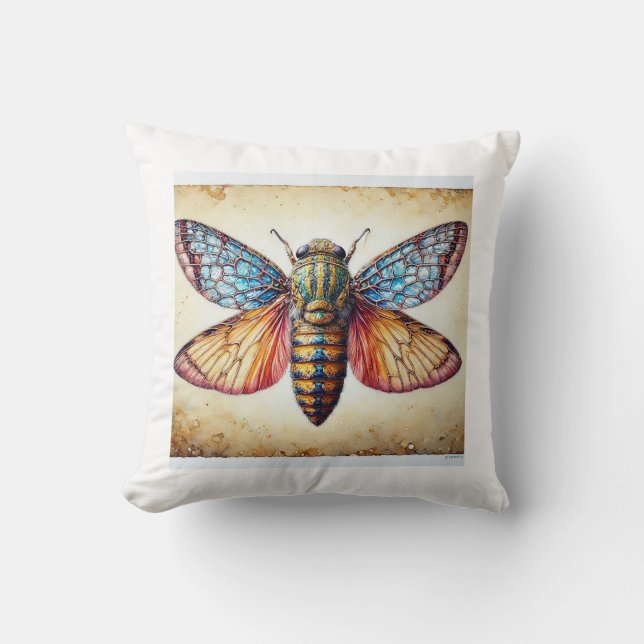 Dysaules 131024IREF211 - Watercolor Throw Pillow (Front)