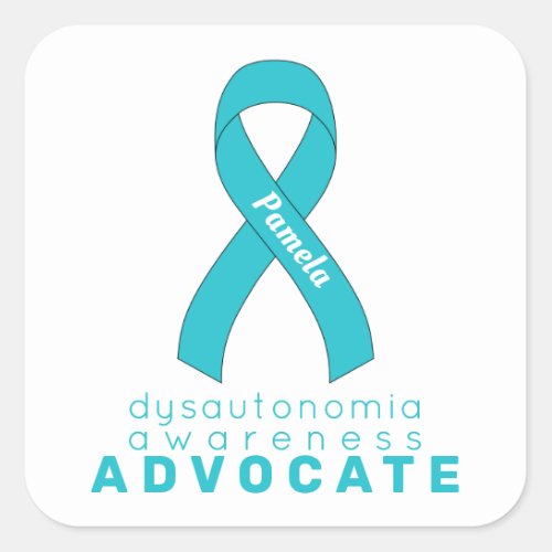 Dysautonomia Advocate White Square Sticker