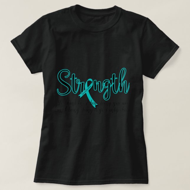 Dysautonomia Awareness Month POTS Warrior Strength T-Shirt (Design Front)