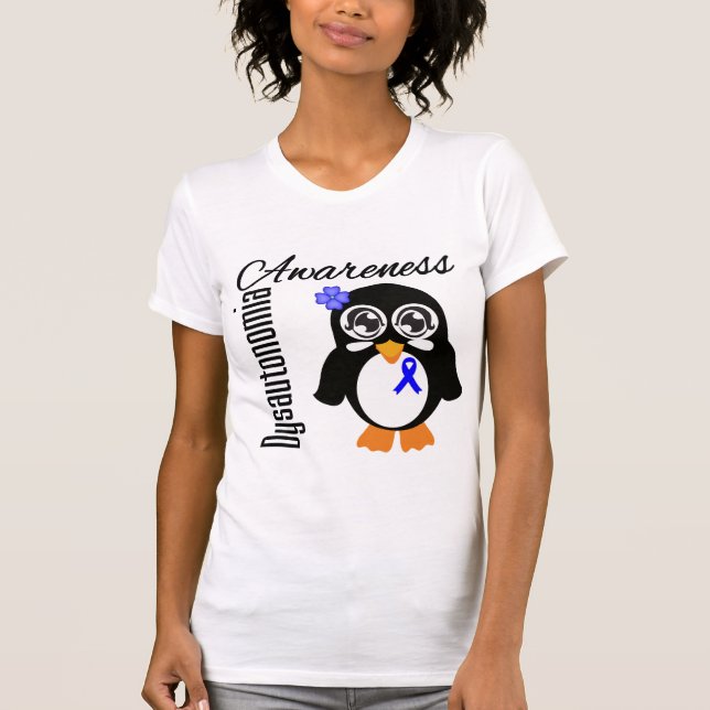 Dysautonomia Awareness Penguin T-Shirt (Front)