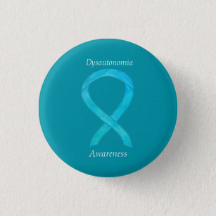 Dysautonomia Awareness Ribbon Angel Button Pins