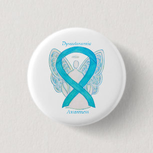 Dysautonomia Awareness Ribbon Angel Button Pins