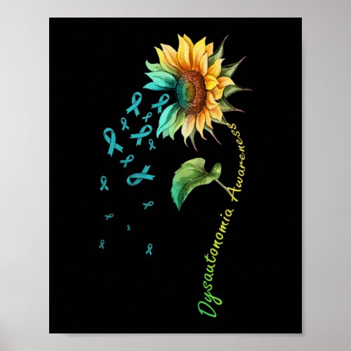 Dysautonomia Awareness Sunflower Shirt33  Poster