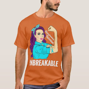 Dysautonomia Awareness Warrior Unbreakable Support T-Shirt
