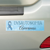 Dysautonomia POTS Awareness Ribbon Bumper Sticker (On Car)