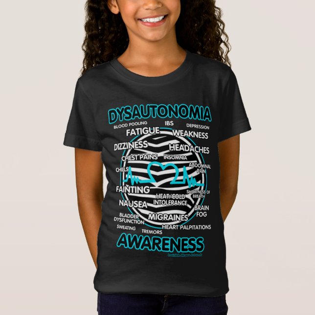 Dysautonomia Symptoms T-Shirt (Front)