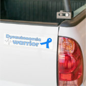 Dysautonomia Warrior on White Bumper Sticker (On Truck)