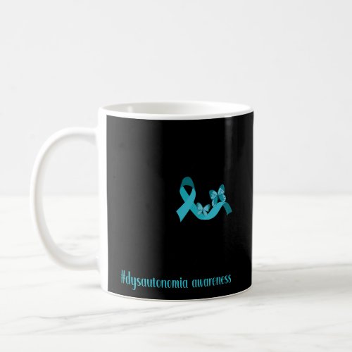 Dysautonomia Warrior Pots Awareness Turquoise Ribb Coffee Mug