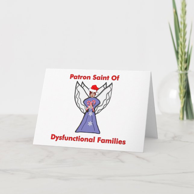 Dysfunctional Families Angel Holiday Card (Front)