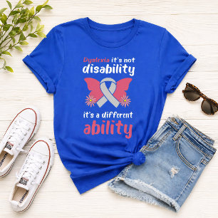 Dyslexia Awareness Different Ability Inspirational T-Shirt