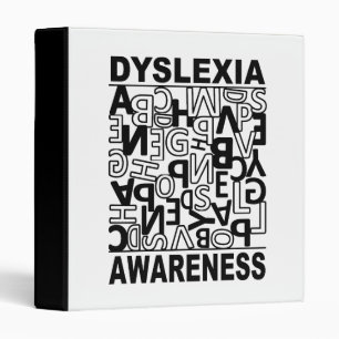 Dyslexia Awareness Dyslexia Teachers Students 3 Ring Binder