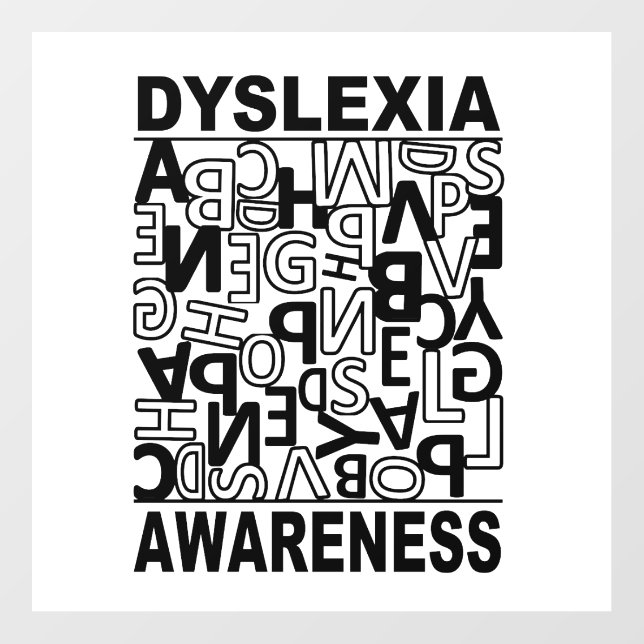 Dyslexia Awareness Dyslexia Teachers Students  Floor Decals (Front)