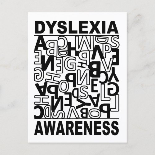 Dyslexia Awareness Dyslexia Teachers Students  Postcard