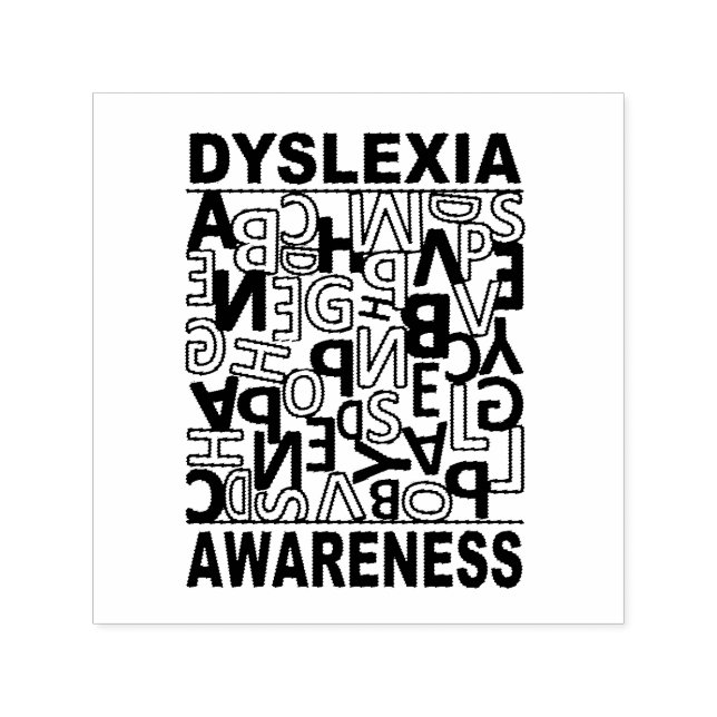 Dyslexia Awareness Dyslexia Teachers Students  Self-inking Stamp (Design)