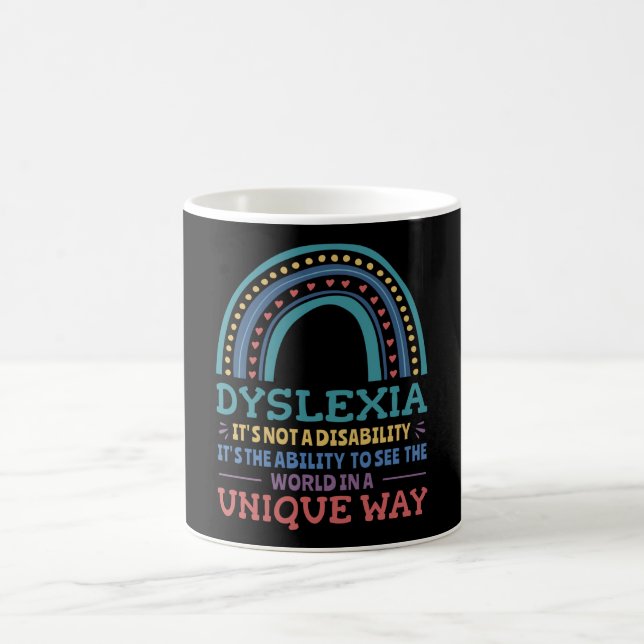 Dyslexia Awareness Dyslexic Coffee Mug (Center)