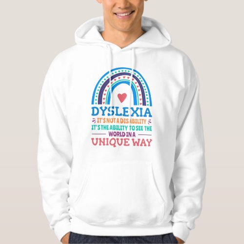 Dyslexia Awareness Dyslexic Hoodie