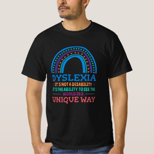 Dyslexia Awareness Dyslexic T_Shirt