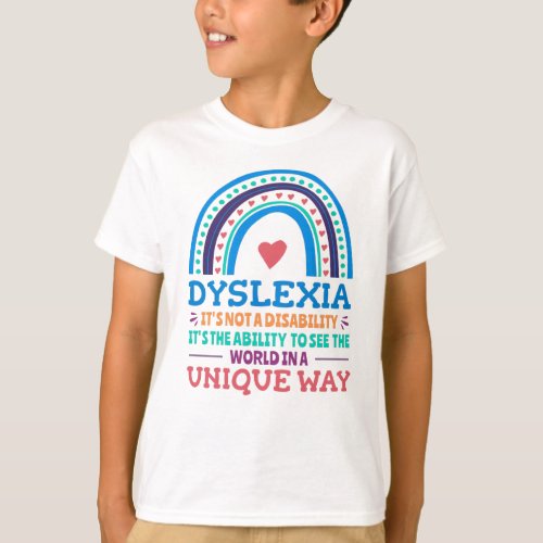 Dyslexia Awareness Dyslexic T_Shirt