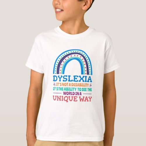 Dyslexia Awareness Dyslexic T_Shirt