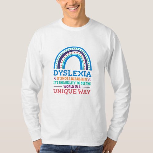 Dyslexia Awareness Dyslexic T_Shirt