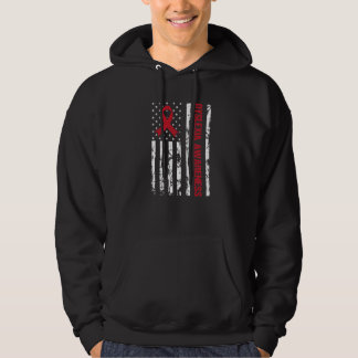 Dyslexia Awareness Flag American Distressed Hoodie