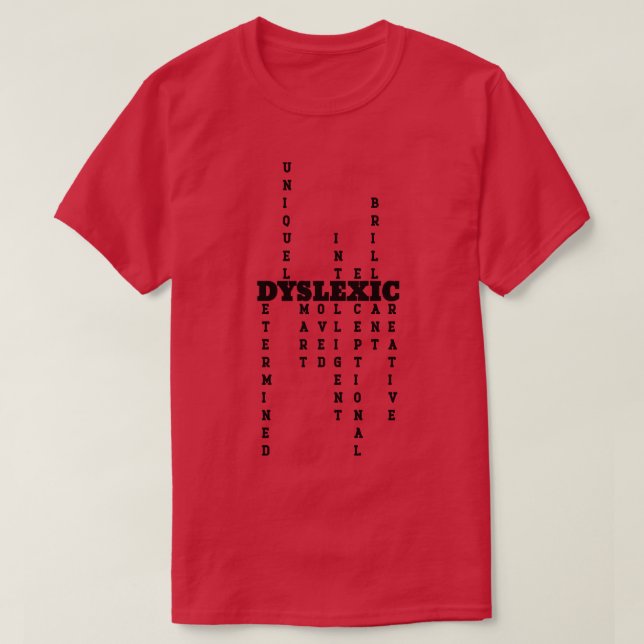 Dyslexia Awareness Month 7 T-Shirt (Design Front)