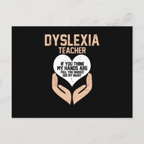 Dyslexia Awareness month october Postcard