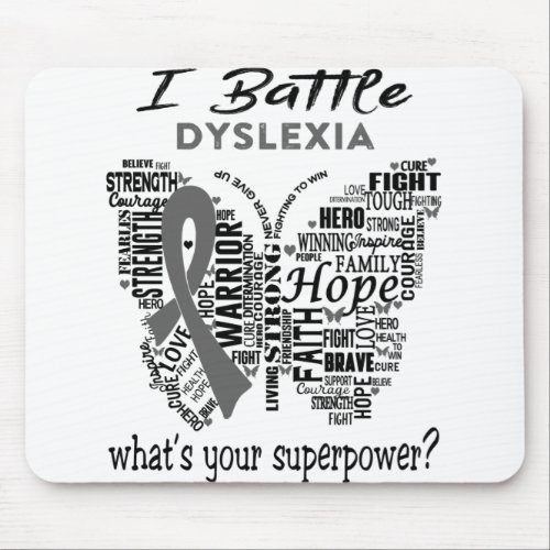 Dyslexia Awareness Month Ribbon Gifts Mouse Pad